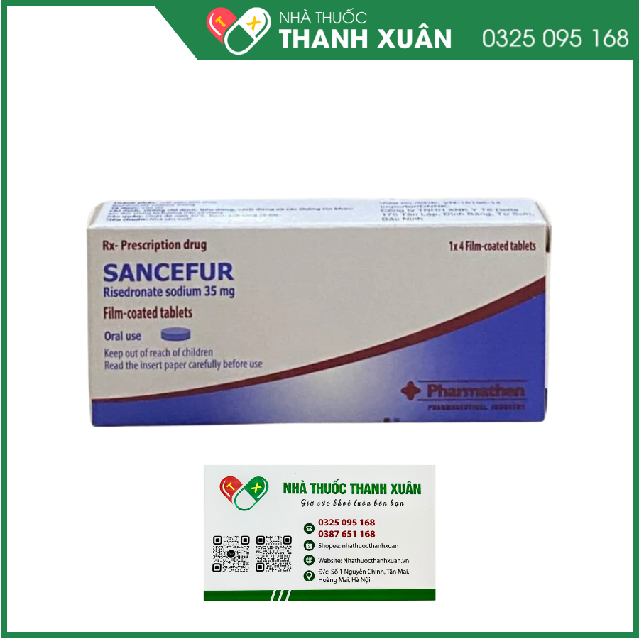 Sancefur 35mg điều trị và dự phòng loãng xương